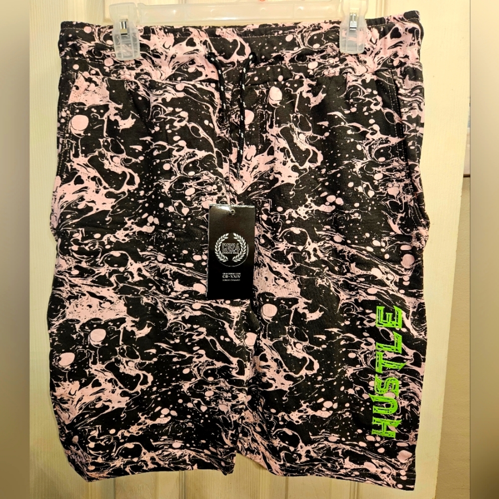 CR24 CHROME EDGE black pink hustle shorts mens sz large NEW